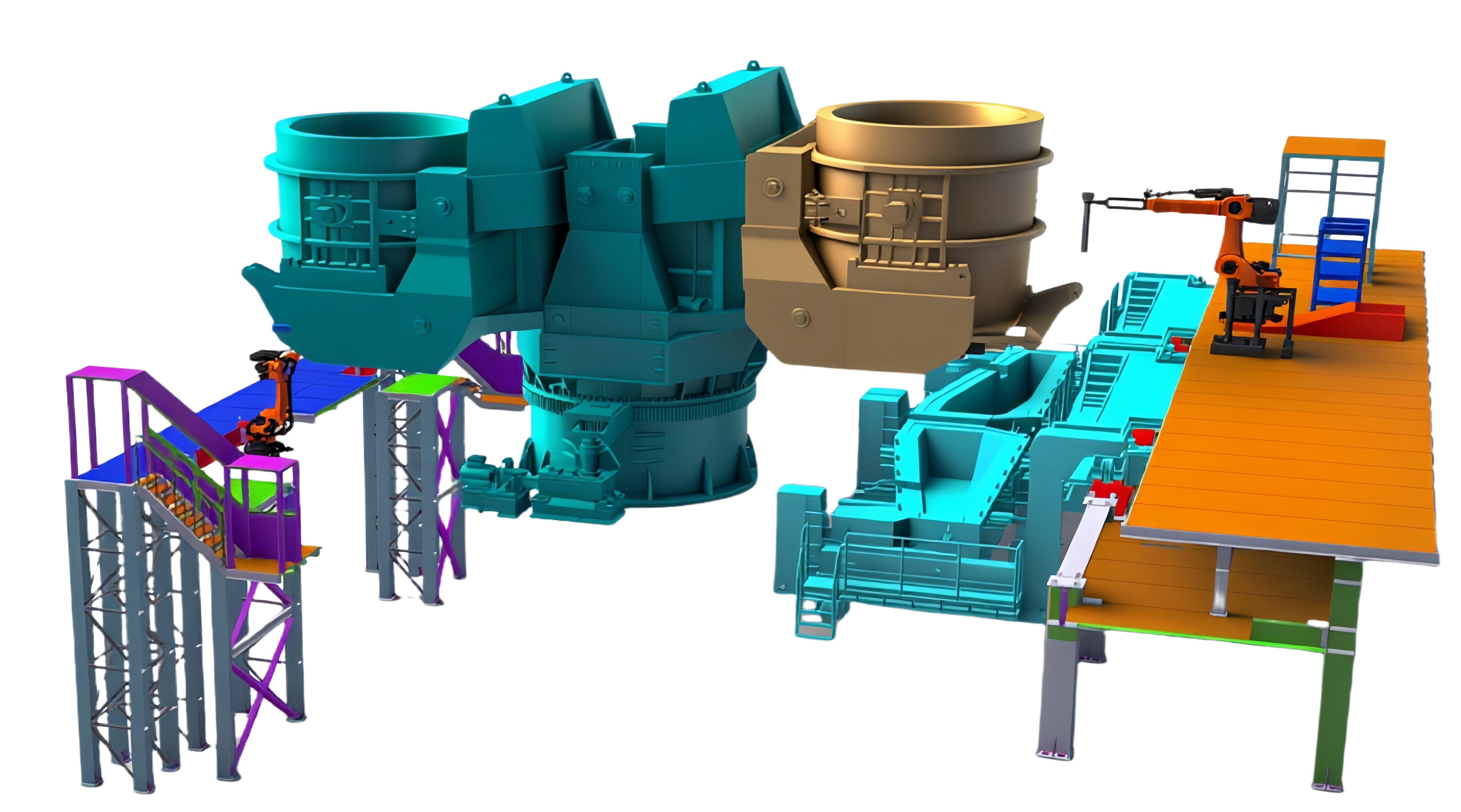 机械手自动开浇